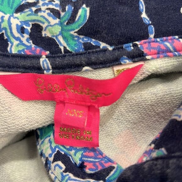 Lilly Pulitzer Long sleeve Navy Button up top xxs EUC - Picture 8 of 10